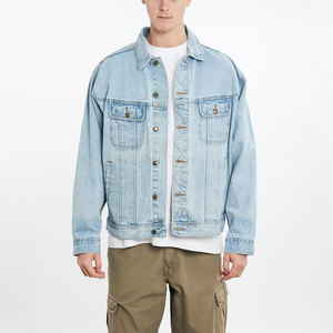 Veste en jean pour homme, prix bas, haute qualité, logo personnalisé imprimé, grande taille, respirante, veste d'hiver personnalisée pour homme - Product Image 1