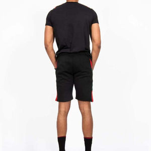 Conjuntos de pantalones cortos de algodón 100% de alta calidad para hombre, Camiseta estampada de estilo callejero y traje corto para verano - Product Image 4