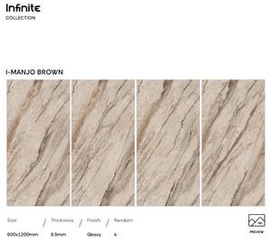 Azulejos de Porcelana para Piso, Nuevos Diseños, Alto Brillo, 600x1200mm, para Piso y Pared, Azulejos de Mármol, Nuevos Diseños para Hotel, Hogar y Sala de Estar - Product Image 4