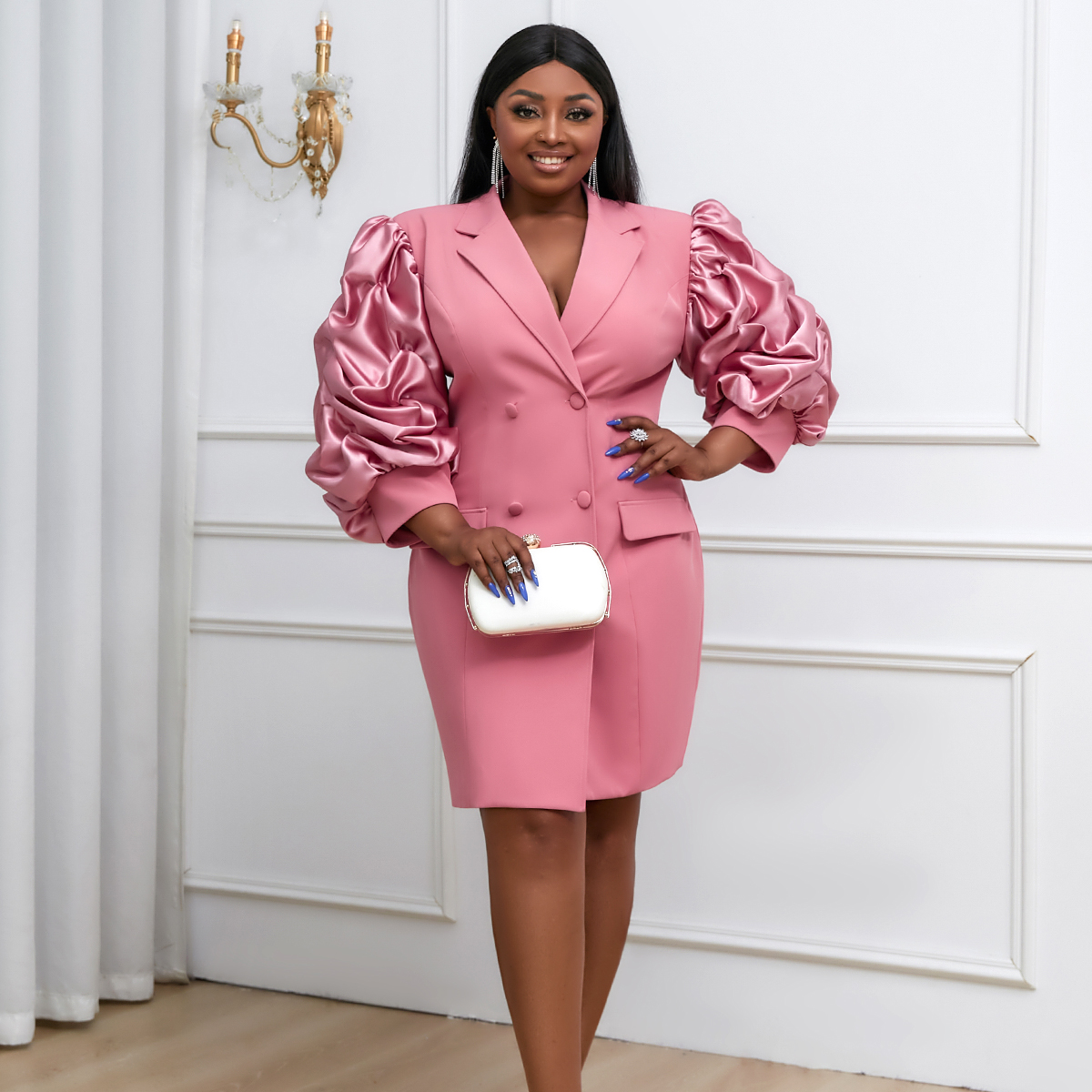 Elegant Pink Dress for Work - Corporate Office Style