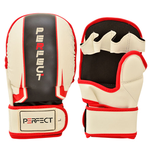 ถุงมือมวยหนังสำหรับผู้ใหญ่ถุงมือฝึกต่อสู้แบบมืออาชีพ - Product Image 4