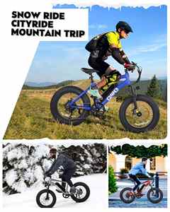 Vente flash Qlife Racer, livraison gratuite aux États-Unis, vélos de montagne électriques à pneus larges 500w 48v pour adultes - Product Image 3