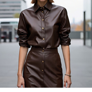 เสื้อโค้ทหนังวัวสำหรับผู้หญิงคอลเลคชั่นฤดูหนาว2025ขนเฟอร์เคลือบซิปสำหรับตกแต่ง - Product Image 2