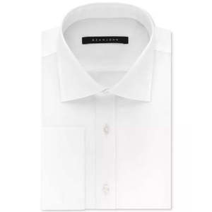 Camicia da Uomo Sean John Classica/Regolare in Cotone Popeline Tinta Unita con Polsini alla Francese Antipiega Taglie 17-36/37 - Product Image 1