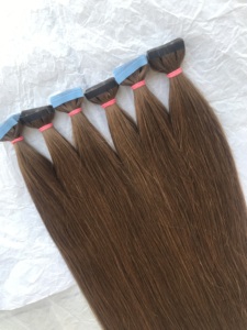 Cinta suave de color liso sin procesar, cabello humano liso Remy, cutícula virgen, 100% sin procesar, n. ° 6 - Product Image 5
