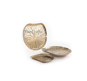 Plateau de service en aluminium au design magnifique avec pieds, qualité supérieure, vaisselle d'hôtel, plateau de service en Inde - Product Image 5