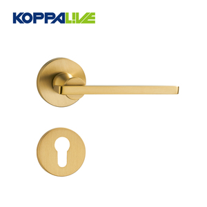 KOPPALIVE Juego de cerradura de puerta de seguridad interior palanca de mortaja de latón manija de puerta de entrada - Product Image 1