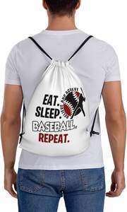 Sac à dos à cordon de serrage unisexe de qualité supérieure pour le baseball, le sport, la gym, les voyages et la natation - Product Image 3