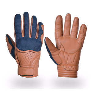 Gants de course d'hiver unisexes sur mesure, respirants, en cuir, imperméables, à doigts entiers, fonction écran tactile, fermeture auto-agrippante - Product Image 1