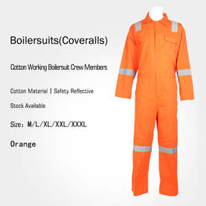 Bata de trabajo de 100% algodón con cinta reflectante, venta al por mayor y personalizada - Product Image 3