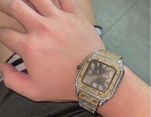 Reloj Unisex de Lujo con Diamante Moissanite, Alta Calidad, Esfera de Cristal Analógica, Acero Inoxidable, Movimiento Mecánico SEIKO - Product Image 2