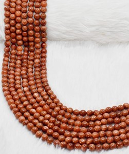 Premium Quality Wholesale Supply Anshul Impex <b>Bracelet</b> Making Carved Crystal Natural Stone Red Sandstone 10MM Beads - Product Image 4