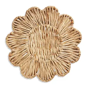 Natural Eco Friendly Hyacinth Placemat For Table Dining Wedding Decoration Woven Coasters Mats Handicraft Vietnam