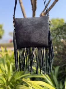 Sac de créateur cheveux sur peau fourrure frange cuir de vachette sac à bandoulière patchs sac à main bandoulière mode gitane frange sacs élégants - Product Image 4