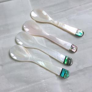 Cuchara de caviar de concha de Capiz artesanal más vendida, cucharas de nácar natural de gran calidad - Product Image 6