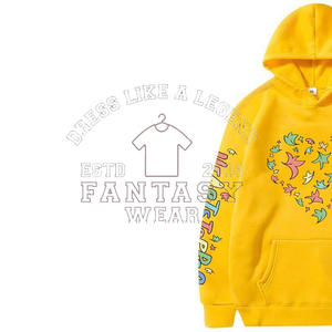 Sudadera con Capucha de Algodón para Hombre de Alta Calidad FANTASY WEAR OEM, con Estampado 3D de Espuma, Secado Rápido y Transpirable, con Diseño y Logotipo Personalizados, Certificación CE - Product Image 3