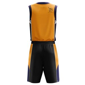 ชุดบาสเก็ตบอลโพลีเอสเตอร์คุณภาพดีเยี่ยม ชุดกีฬาคุณภาพสูง ออกแบบใหม่ ชุดบาสเก็ตบอลสำหรับผู้ชาย บริการ OEM - Product Image 2