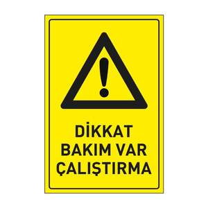 Señal de Advertencia de Operación con Mantenimiento Incluido, Producto de Advertencia de Tráfico - Product Image 1