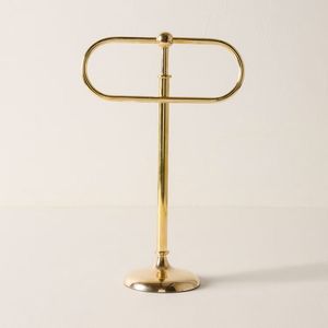 Porte-serviettes en laiton contemporain conçu pour s'intégrer parfaitement aux équipements et aux accessoires modernes - Product Image 3