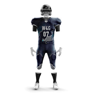 100% <b>Polyester</b> Fabric Breathable American Football Jersey <b>Shorts</b> Set Quick Dry Customizable Front/Back Plus Size Low MOQ Uniform - Product Image 1