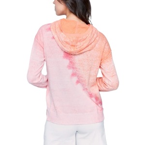 Sweat à capuche en molleton de coton premium pour femme, coupe ajustée, décontracté, avec cordon de serrage, logo personnalisé, respirant, sans poche BD - Product Image 2