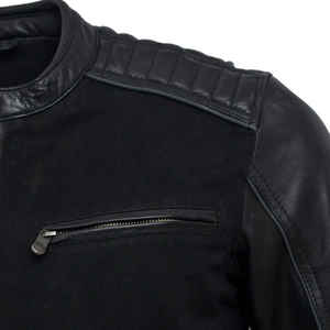 Blouson de moto unisexe en cuir pleine fleur coupe-vent 2026, personnalisable, élégant, vente en gros d'usine, export - Product Image 3