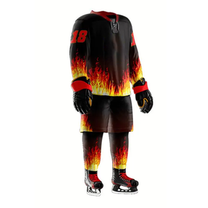 Uniforme de hockey sobre hielo de sublimación personalizado de alto impacto Venta caliente de moda superior con conjuntos de tasa baja de etiqueta personalizada - Product Image 2