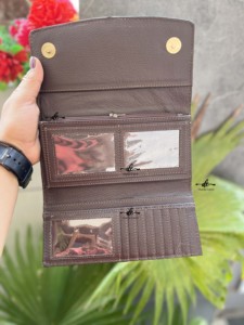 Embrayage Offre Spéciale usiné à la main sculpture portefeuille en cuir coque de téléphone carte élégant couleur Turquoise portefeuille multi-usages cuir occidental - Product Image 5