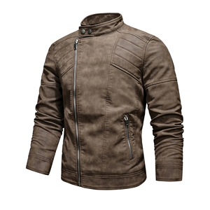 Men's Lightweight Leather <b>Jacket</b> with Custom Logo and Pattern Decoration Different Styles and Designs in <b>Canvas</b> <b>Jacket</b> - Product Image 4