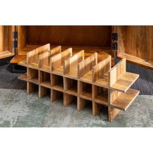 Armoire de rangement moderne en bois de manguier, multifonctionnelle, résistante à l'eau, écologique, meubles faits à la main, exportateur OEM/ODM, conception personnalisée - Product Image 4