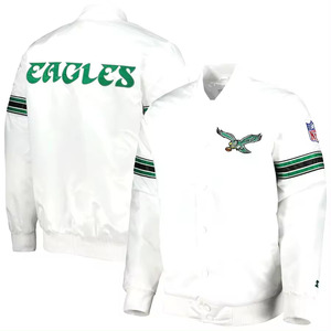 TITLISTS Veste universitaire blanche personnalisée Vestes pour hommes de grande taille Vestes Letterman avec logo personnalisé en satin de haute qualité - Product Image 1