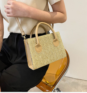 <b>Straw</b> <b>Bag</b> Basket French Market <b>Straw</b> Purse Basket Customized Ladies Shoulder <b>Straw</b> Hand <b>Bags</b> Wholesale Products - Product Image 3