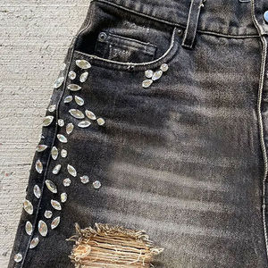 Jeans de Mezclilla Holgados con Lavado Ácido y Pedrería, Estilo Urbano, Hechos en Pakistán, Calidad Superior, Tendencia HSI 2026 - Product Image 6