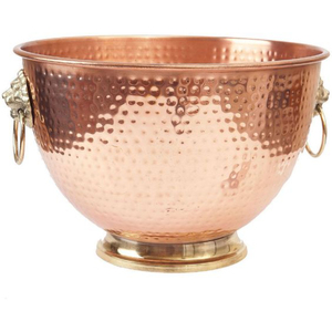 Cuenco para mezclar de forma redonda de cobre, vajilla de Metal de acero inoxidable hecha a mano, cuenco para servir comida de boda al precio más bajo - Product Image 2