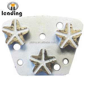 9Mm Gat Magnetische Trapezoïde Slijpplaat Met <span class=keywords><strong>3</strong></span>-sterren Segmenten Voor Asl, Xingyi, Ijzeren Paard, Krijger, Wolfpack En Xps Grinder - Product Image 3