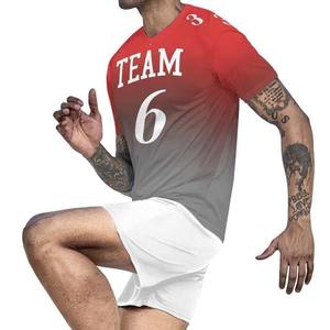 Conjunto de camiseta de fútbol personalizable para adultos, camiseta de fútbol de corte automático con servicio OEM para el nombre del club de entrenamiento en la camiseta - Product Image 2