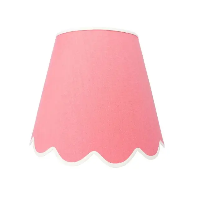 Top Sell 2023 Scallop Style Fabric Lamp Shade Hardback with Customized Color Lamp Shade For Home Decor Uses
