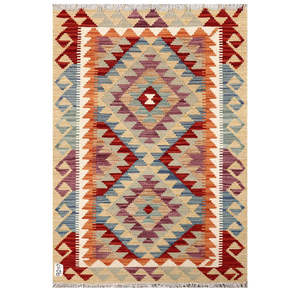 Tapis Imaco Maimana Afghanistan Kilim 118 x 81 cm, pièce décorative murale - Product Image 1
