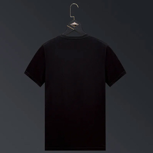 Camiseta de Manga Corta para Hombre INDEX APPAREL, Diseño de Tigre Negro con Pedrería, Corte Regular, Cuello Redondo, Estilo Casual, Tejido de Punto - Product Image 2