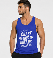 Best Quality Muscle Ribbed Tank Tops Men's Quick Dry Breathable Open Racerback Stepped Hem Stringer Polyester/Cotton Crop Top - Product Image 1