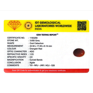 Aqeeq Yemení de 18.25 Quilates, Diamante Natural Rojo Ovalado Facetado, Pulido, Varios Tipos, Incluyendo Jade, Diamante de Laboratorio, Moissanita, Cuarzo - Product Image 4