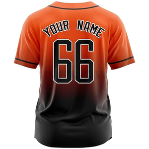 Fabricante de camisetas de béisbol cosidas en blanco de alta calidad totalmente tinte sublimación malla camisetas de béisbol Jersey - Product Image 5