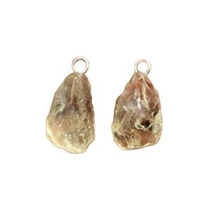 92.5 2ชิ้นสวยจี้เงินสเตอร์ลิงอัญมณีสีเขียวอเมทิสต์ธรรมชาติชุบทองคุณภาพสูงสำหรับเป็นของขวัญ - Product Image 1