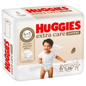 Pañales para Bebé con Absorbencia Extra, Huggies Extra Care, Mantienen al Bebé Seco y Cómodo Todo el Día - Product Image 1