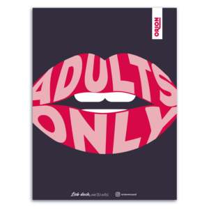 ORION's Modern Style Adults Only <b>Poster</b> for Wall Decor Made of Paper - Product Image 1