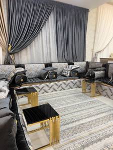 Sofá estilo Majlis árabe, diseño clásico, elegante conjunto para sala de estar, asientos de esquina de lujo, diseño que ahorra espacio - Product Image 3