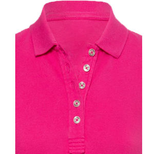 ผ้าเทอร์รี่สำหรับเสื้อผู้หญิง ผสมสแปนเด็กซ์/คอตตอน/ใยไผ่ ระบายอากาศได้ดี เป็นมิตรกับสิ่งแวดล้อม ลายนูน ปักลาย แขนครึ่งตัว ทรงปกติ - Product Image 2