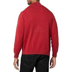 เสื้อสเวตเตอร์มีซิปครึ่งตัวของผู้ชายเสื้อสเวตเตอร์น้ำหนักเบาดีไซน์ตามสั่งผลิตจากปากีสถาน - Product Image 4