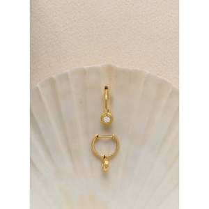 Cosette <b>Huggie</b> Diamond Earrings - Product Image 3