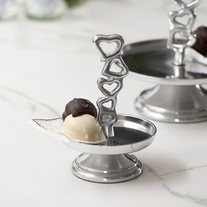 Argenterie en acier inoxydable Support pour desserts et collations Design merveilleux Vaisselle faite à la main Support pour gâteaux de bonne qualité - Product Image 2